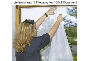 Produktabbildung WINDHAGER Fliegengitter,100x130, weiss