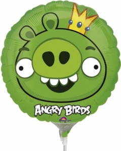 Angry Birds Folienballon King Pig, 23 cm