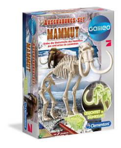 Ausgrabung Galileo Mammut, fluoreszierend