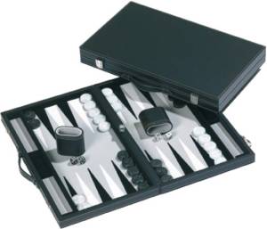 Backgammon Kunstleder, 47x28,5cm