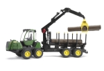 BRUDER John Deere 1210E Rückezug mit Holzgreifer