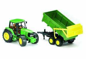 BRUDER John Deere 6920 mit Wannenkippanhänger