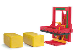 Bruder Profi-Serie Siloblockschneider mit 2 Quaderballen