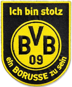 Borussia Dortmund BVB-Aufnäher mit Schriftzug
