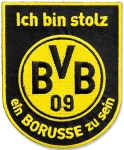 Borussia Dortmund BVB-Aufnäher mit Schriftzug