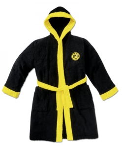 Borussia Dortmund Bademantel Kinder schwarz, Gr.128