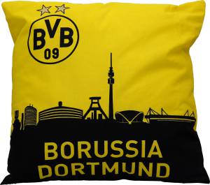 Borussia Dortmund Kissen mit Skyline 40x40cm