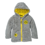 Borussia Dortmund Teddyjacke grau Größe 86