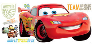 Cars Lightning McQueen Wandtattoo