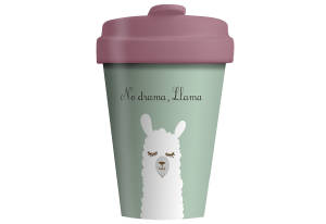 chic.mic BambooCUP Coffee-to-go-Becher "Drama Lama"