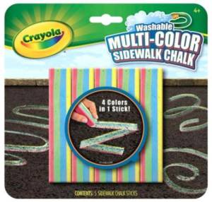 Crayola Multicolor Straßenkreide, 5 Stück