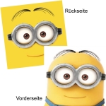 Minions Kissen "Dave Face", 30x30cm