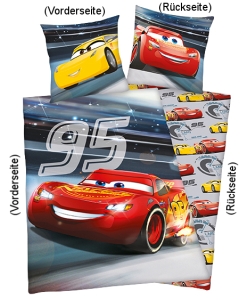 Disney's Cars Bettwäsche leuchtet 135x200cm