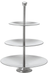 Etagere Edelstahl 3 Ebenen, 36cm