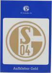 FC Schalke 04 Aufkleber Logo - goldfarben