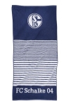FC Schalke 04 Handtuch Streifen marine, 50x100 cm