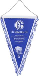 FC Schalke 04 Wimpel Erfolge mittel, 41 x 26 cm