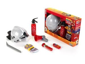 Feuerwehr-Set mit Helm, 7 Teilig