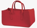 Filztasche mit 2 Henkeln rot