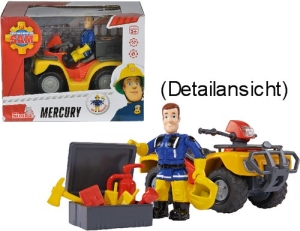 Feuerwehrmann Sam Mercury-Quad mit Figur