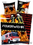 Feuerwehr Foto Bettwäsche Im Einsatz, 135x200cm