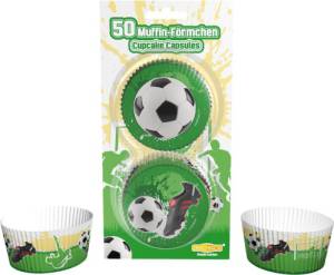 Fußball Muffinförmchen 50 Stück