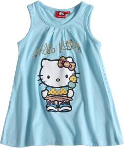 Hello Kitty Top, hellblau - verschiedene Größen