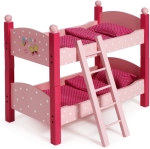 Holz Puppenetagenbett Papilio pink