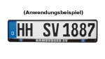 HSV Kennzeichenhalter "exklusiv", 520 x 110 mm