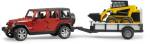 Bruder Jeep Wrangler Unlimited Rubicon m. Cat Kompaktl.