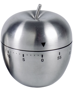 my basics mechanischer Timer, Apfel, Edelstahl 18/0, 6,3x7cm