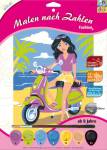 Malen nach Zahlen Fashion Beach Girl Glitzerfarbe