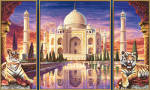Malen nach Zahlen Taj Mahal Triptychon, 50x80cm