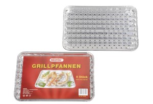 NEOTEN Alu-Grillpfannen 5 Stück 34x22x27cm