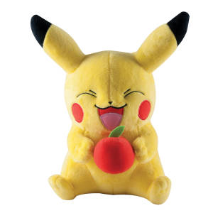 Pokemon Pikachu Plüsch mit Apfel ca. 30 cm