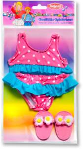 Puppen-Bikini mit Schläppchen 35-45 cm