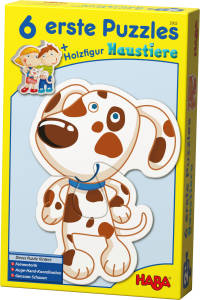 Haba Erste Puzzles Haustiere mit Holzfigur