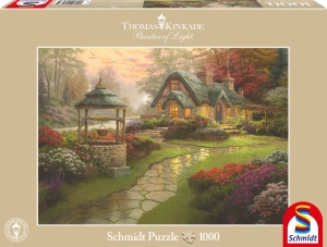 Puzzle Haus mit Brunnen 1000 Teile