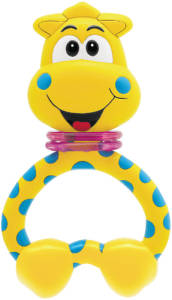 CHICCO Rassel Beißring Giraffe