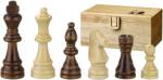 Schachfiguren Remus braun-natur, 7,6 cm