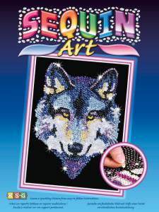 Sequin Art Wolf