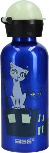 SIGG Glow-in-the-Dark Trinkflasche Night Cats 0,4 l