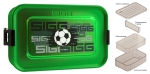 SIGG Brotdose Plus S Aluminium Fußball grün