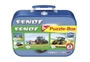 Puzzle-Box Fendt, im Metallkoffer