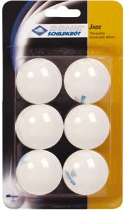 Tischtennis 6er Jade Ball, weiß 40mm