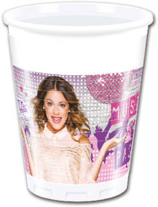 Violetta Partybecher 200 ml, 8 Stück