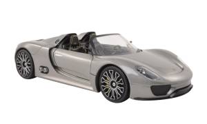 Welly 1:24 Porsche 918 Spyder, metall-grau