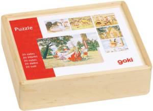 Würfelpuzzle Märchen Holz