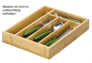 ZELLER-PRESENT Besteckkasten Bamboo 34x26x5cm