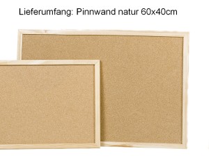 ZELLER PRESENT Pinnwand natur 60x40cm